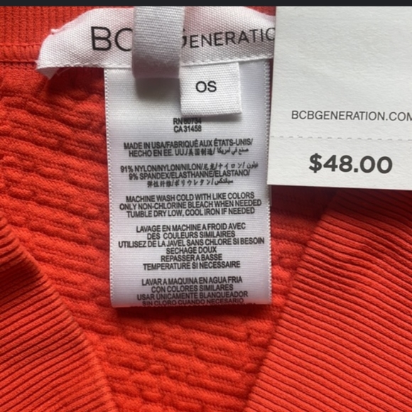 2/$20 BCBGeneration orange bandage mini skirt - Picture 2 of 5